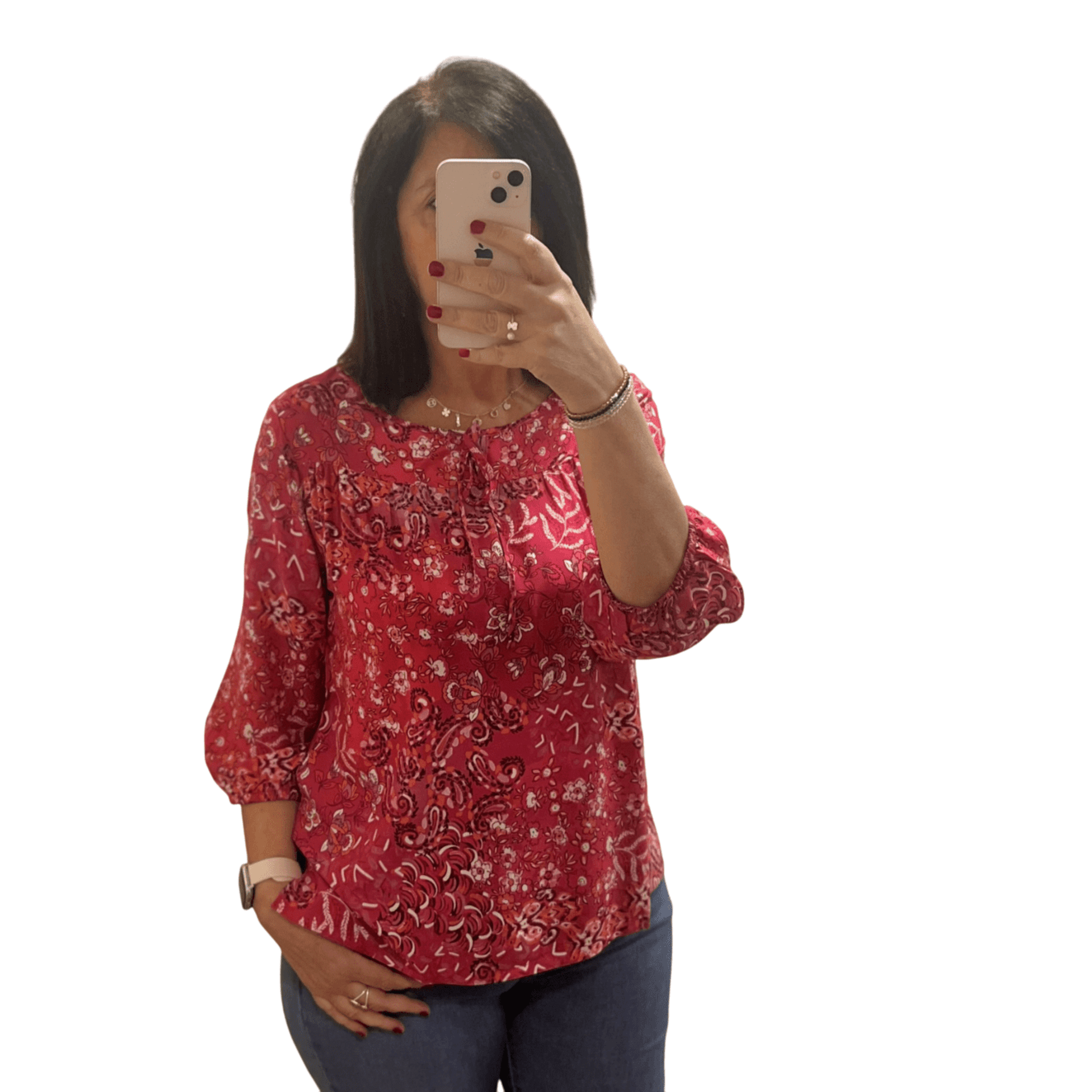 BLUSA ESTAMPADA FUCSIA - 3