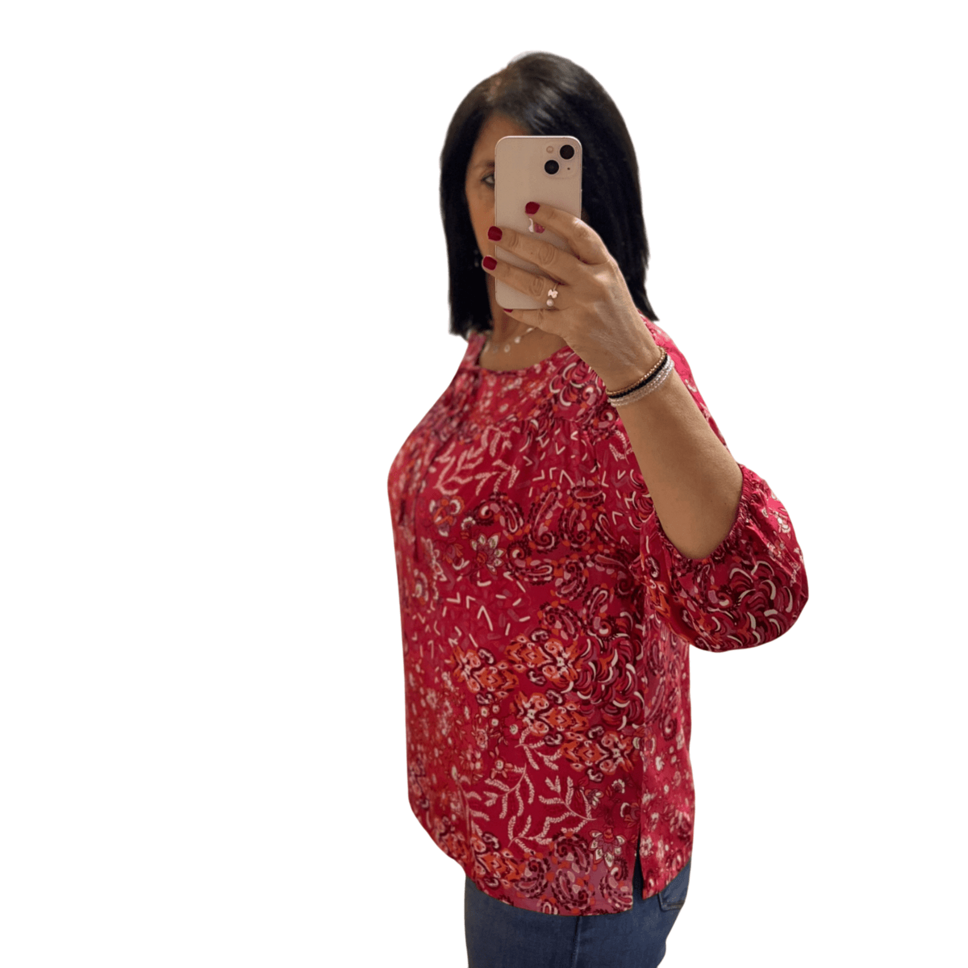 BLUSA ESTAMPADA FUCSIA - 2