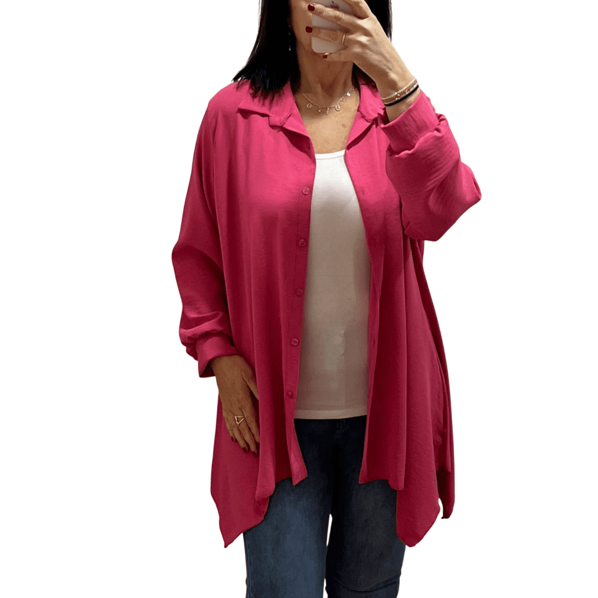 CAMISA PICOS FUCSIA - 2
